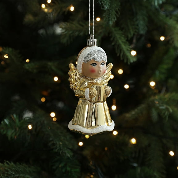 InsCrazy Christmas Plastic Pendant Hanging Christmas Decorations, Christmas Ornament for Indoor Outdoor Xmas Tree Decororations