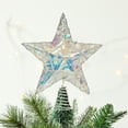 thumbnail image 1 of InsCrazy Christmas Star Tree Topper with LED Lights 9.8in/25cm Shining Star Lighted Multicolor Xmas Tree Top Decorations for Christmas Party Holiday Decor, 1 of 7