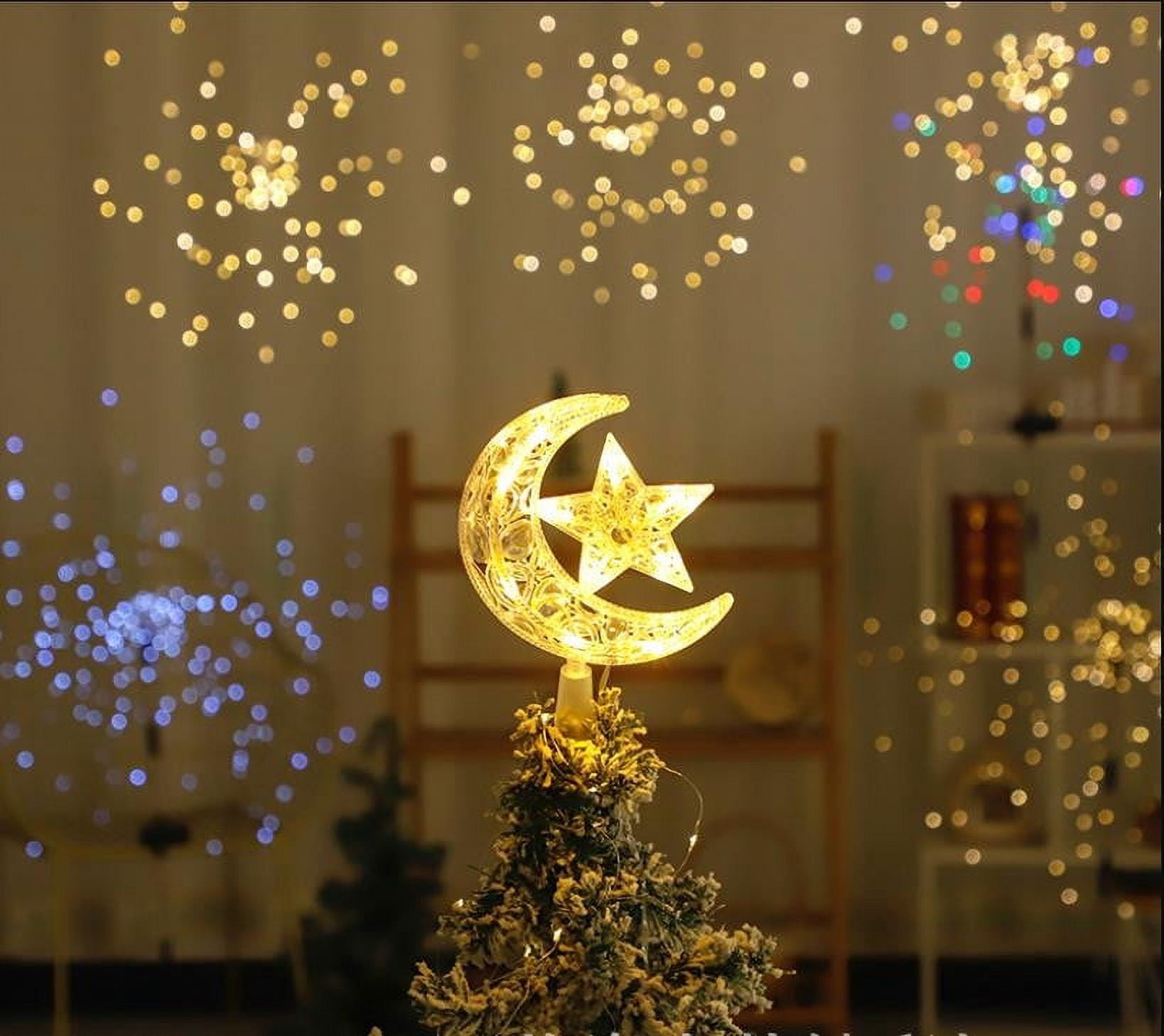 InsCrazy Christmas Tree Topper Christmas, Hollow Star and Angel Tree ...