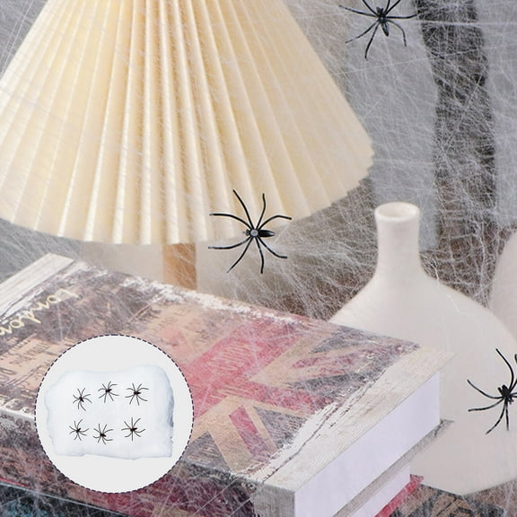 InsCrazy Clearance under 5 Halloween Decorations Halloween Decoration Props Cobwebs Spider Cotton Haunted House Bar Scene Decoration Decoration Supplies Cobwebs