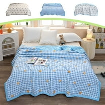 InsCrazy Cooling Comforter Skin-friendly and Keep Adults Cool on Warm Nights Cool Feeling Ice Silk Blanket on Clearance