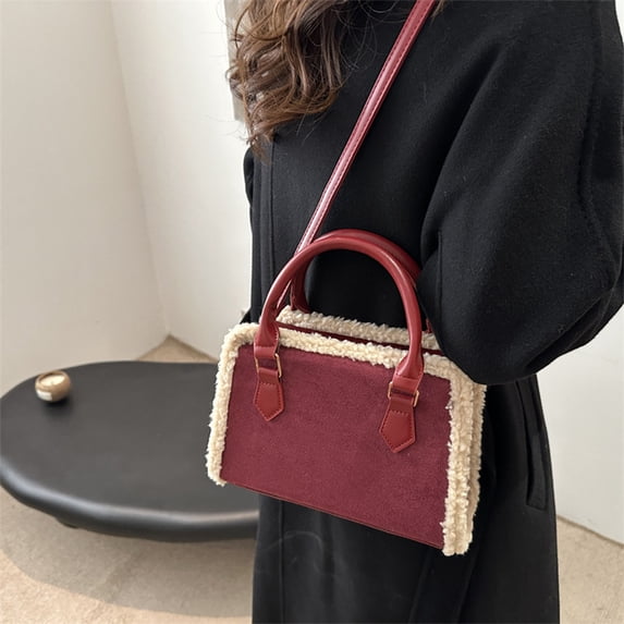 InsCrazy Crossbody Handbag for Women, Leather Shoulder Bags Ladis Purses Messenger Bags for Work, Travel, Daily Use