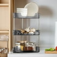 thumbnail image 1 of InsCrazy Desktop Shelf Organizer for Kitchen, Kitchen Three Shelf Countertop Corner Triangular Spice Hanging, 1 of 6