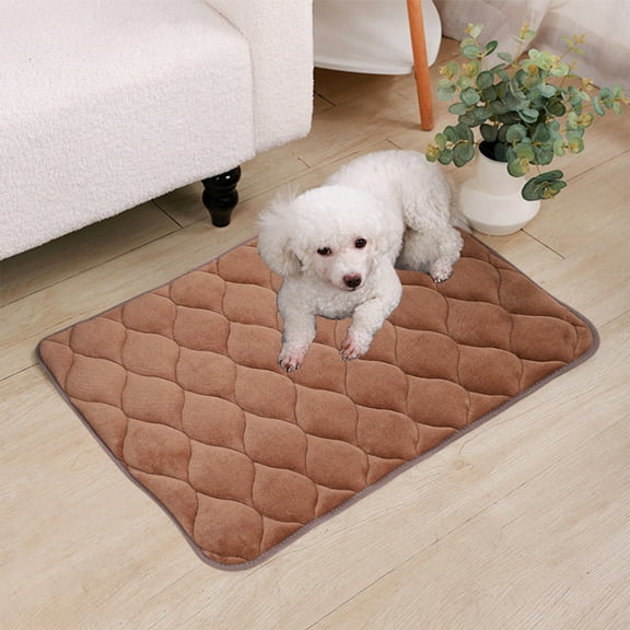 InsCrazy Dog Bed, Winter Plush Pet Mat Cats Mat Dog Mat Kennel Mat Winter Warm Wear Counteractive Scratch Counteractive Biting Counteractive Washable Puffy Mat