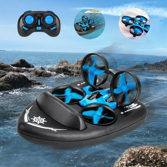 InsCrazy Drone for Kids Adults Remote Control Plane Children's Three-in-one Unmanned Helicopter Sea Land & Flying Car Toys for Ages 8-13