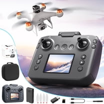 InsCrazy Drone with Screen Controller, Brushless Motor Drones for Adults with Storage Card, Altitude Hold Obstacle Avoidance Light-up RC Quadcopter