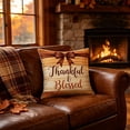 thumbnail image 1 of InsCrazy Fall Autumn Pillow Cover Thankful Grateful Blessed Pumpkins Square Pillowcases, 18x18in Thanksgiving Harvest Cuchion Covers for Sofa Couch Patio Decor, 1 of 7