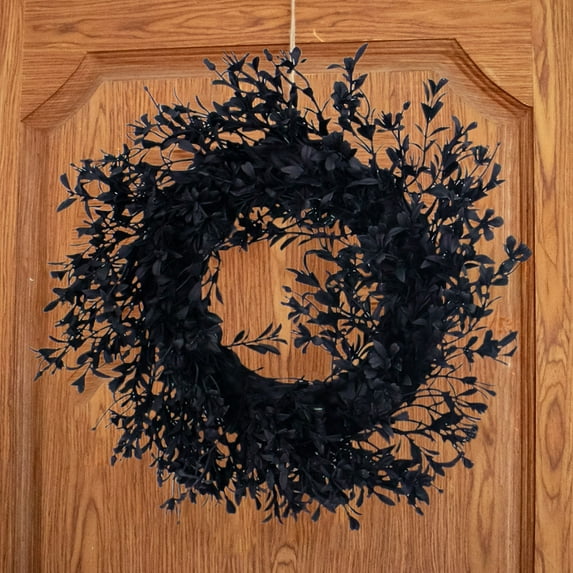 InsCrazy Fall Wreath, Halloween Hanging Door Wreaths Holiday Decorations Plastic Small Flowers Window PropsHome Decor Window Wall Hangings Beautifully Styled