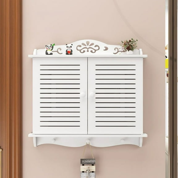 InsCrazy Floating Shelf CabinetWall Mount Box Blinds Decoration Floating Shelves Wall for Office, Living Room, Kitchen, Bathroom, Dorm