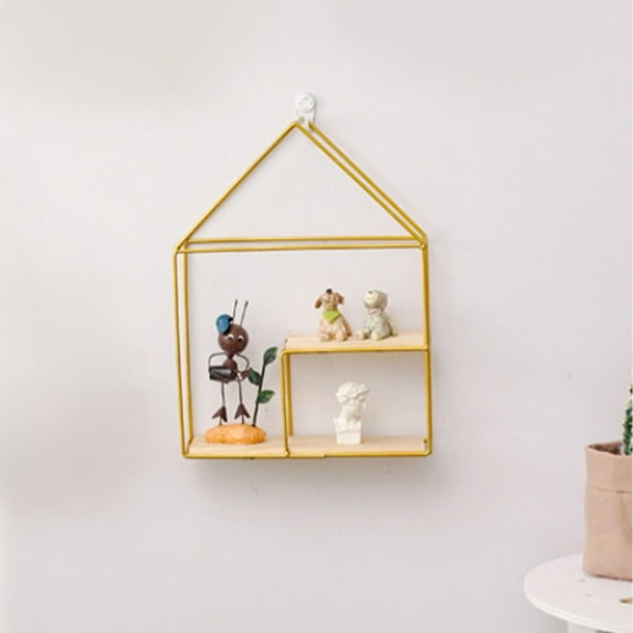 InsCrazy Floating Shelves for Wall for Kitchen Bathroom Laundry Room Office, Home Storage Rack No Drilling Required Wall Decoration