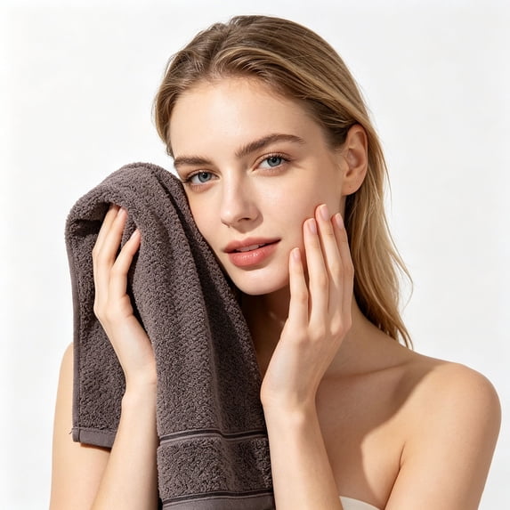 InsCrazy Hand Towels,100% Cotton for Bathroom,Kitchen,Beauty,Spa,Gym,Household face Towel,Highly Absorbent Towels(13 x 27.56 Inches)