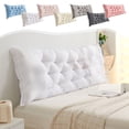 thumbnail image 1 of InsCrazy Headboard Pillow for Bed, Full Size Bedside Cushion for Bedroom, Soft Seat Cushion for Bed Chair Seat Sofa and Couch 48inches, 1 of 7
