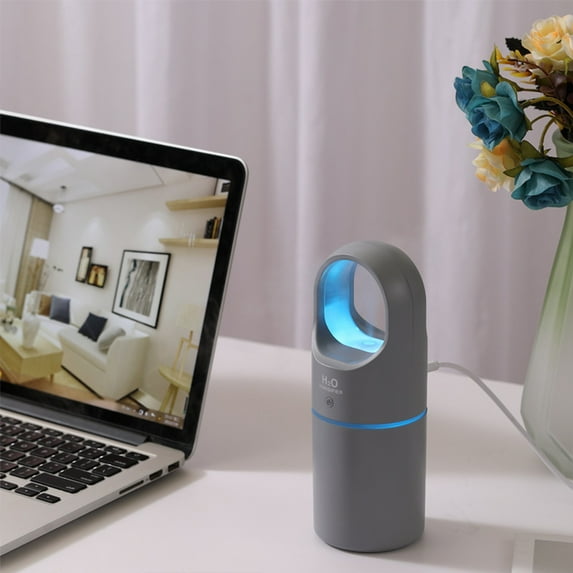 InsCrazy Humidifiers for Bedroom, USB Humidifier with Colorful Ambient Lighting Quiet Cool Mist Humidifier for Bedroom and Office Plants Easy to Clean