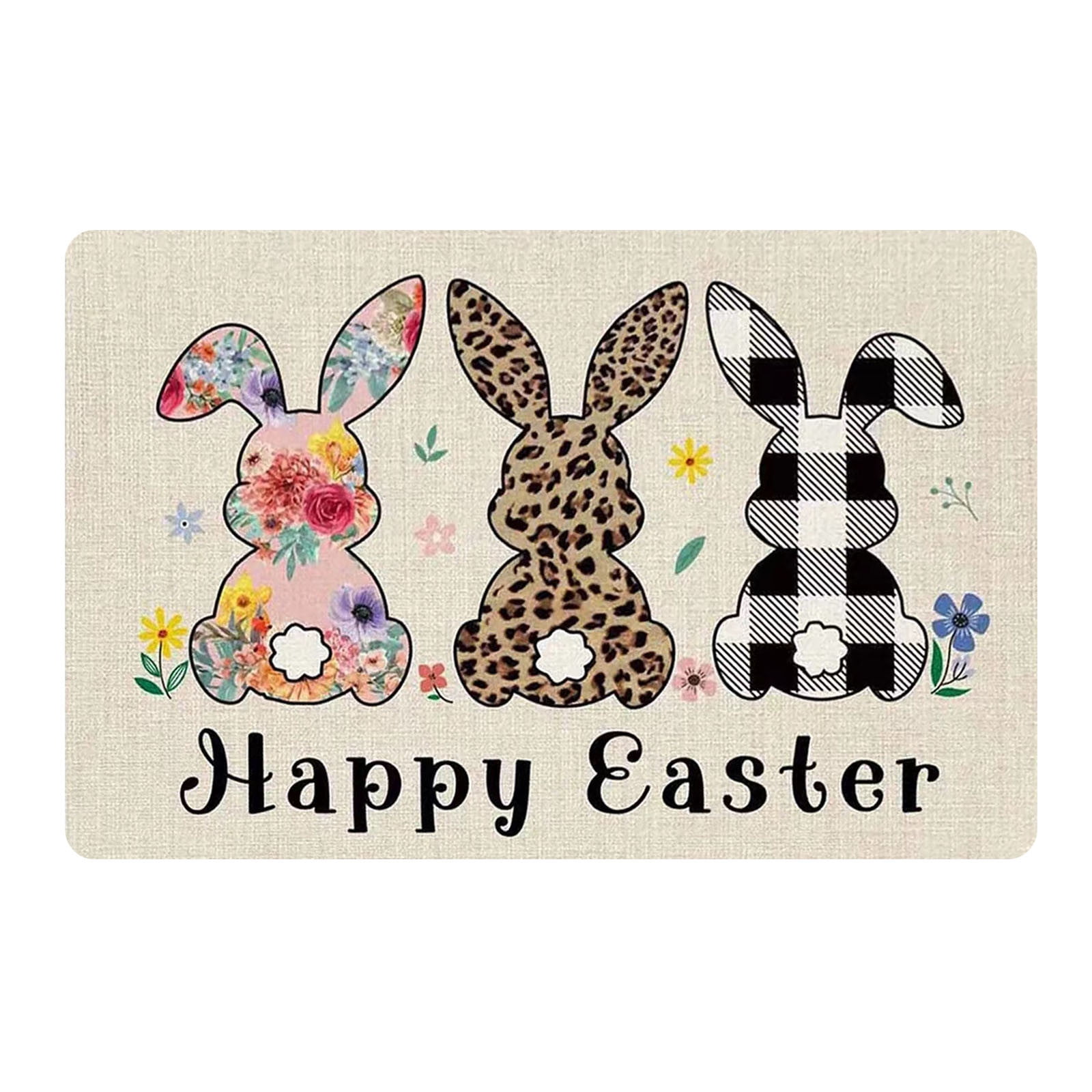 InsCrazy Kitchen Mats Easter Kitchen Floor Mat Household Entrance Non