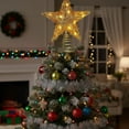 thumbnail image 1 of InsCrazy Large Christmas Star Tree Topper with Led Lights 11.8in/30cm Mental Xmas Tree Top for Indoor/Outdoor Christmas Decorations Holiday Party Supplies, 1 of 7