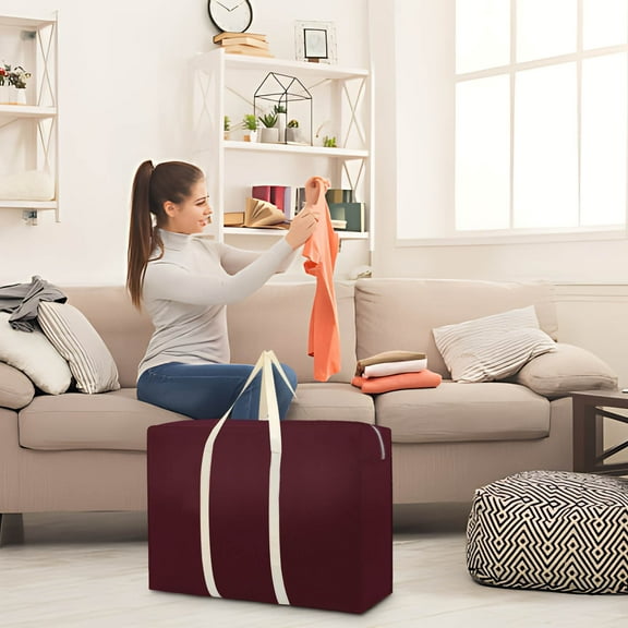 InsCrazy Large Storage Bags, Travel Storage Bag Moving Bag Large Capacity Non-woven Quilt Bag Portable Duffel Bag Practical