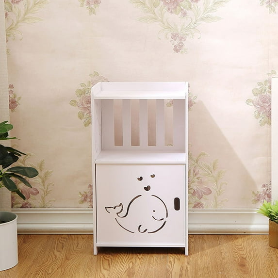 InsCrazy Nightstand Bedside Table Decor Nightstands Furniture Side Tables Night Stand Corner for Office, Living Room, Kitchen, Bathroom, Dorm