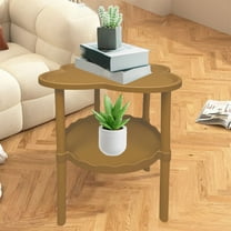 InsCrazy Nightstand with Wheels Household Four-leaf Sofa Side Table Snack Table Small for Kitchen Bathroom Office Living Room