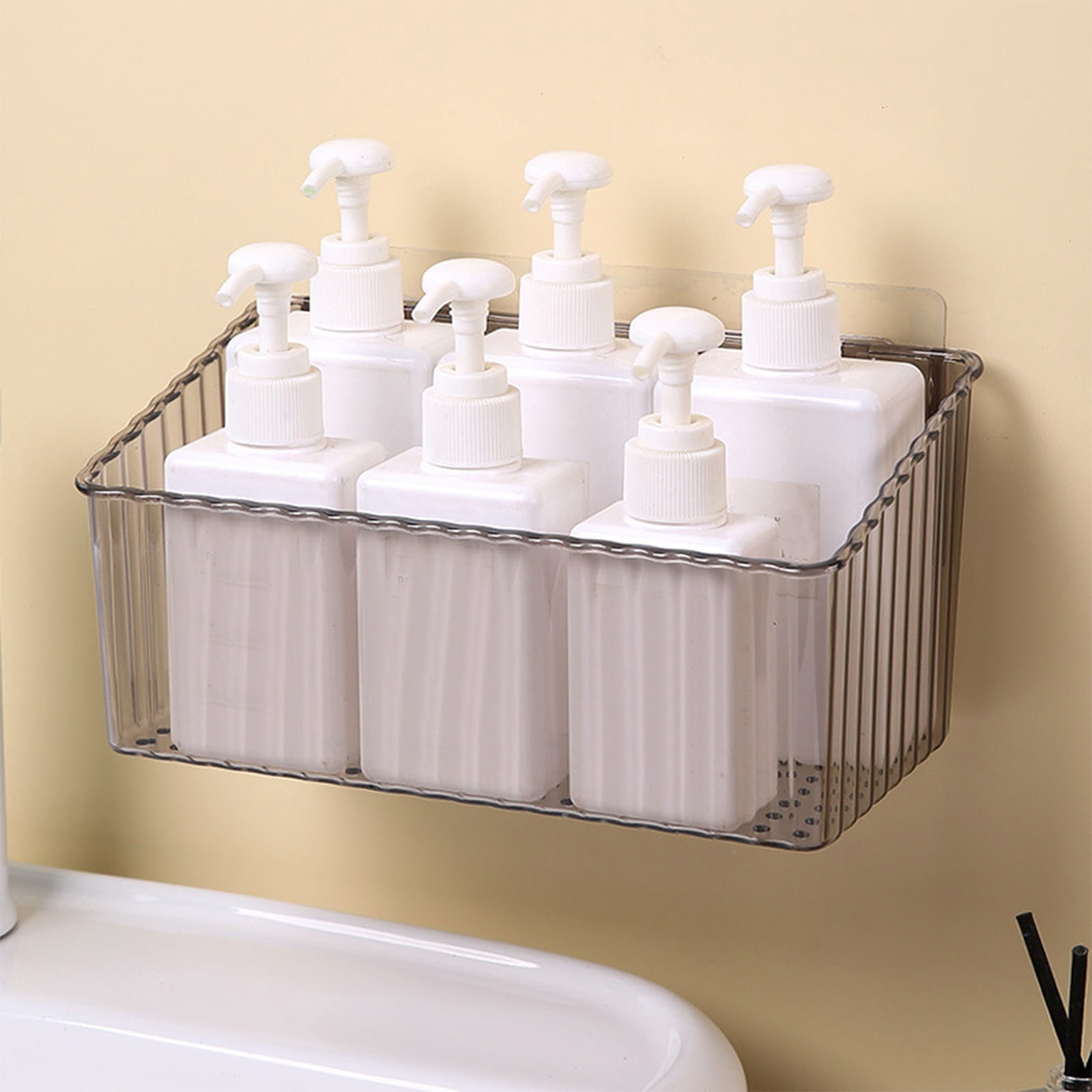 InsCrazy Organizer Racks, Transparent Multifunctional Shelf Bathroom No ...