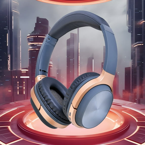 InsCrazy Over-Ear Headphones Head Mounted Bluetooth Wireless Earphones with Long Lasting Battery Life Call Noise Reduction High Definition Sound Quality Bluetooth Earphones