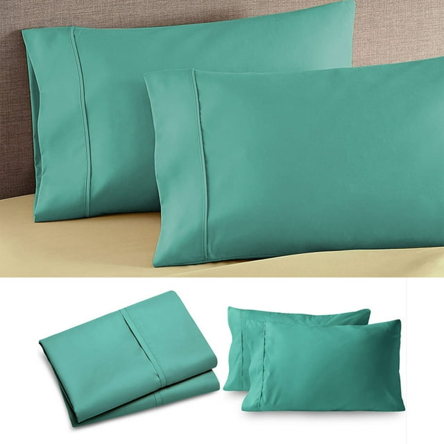 InsCrazy Pillow Cover, King Size, Pillow Cases - 2 Pack - Envelope Closure - Soft Brushed Microfiber Fabric - Shrinkage and Fade Resistants Pillow Covers 20 X 30 Inches
