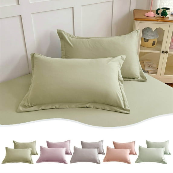 InsCrazy Pillowcases Pack of 2, King Size Pillow Cases, Soft and Breathable Wrinkle Resistant Pillow Covers 20 X 30 Inches