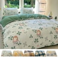 thumbnail image 1 of InsCrazy Printed Comforter Set Twin Size Bedding Set, Skin Friendly and Cozy Warm Twin Bed Sheet with Pillow Case and Duvet Cover on Clearance, 1 of 7