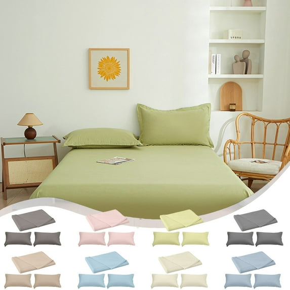 InsCrazy Queen Comforter Set - 3 Pieces Bed Sheet Set, Soft Washable Microfiber Bedding Set with 2 Pillow Cases for All Season 90" x 102"