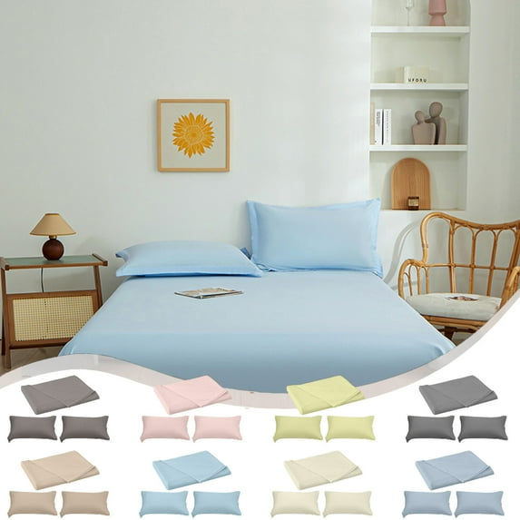 InsCrazy Queen Comforter Set - 3 Pieces Bed Sheet Set, Soft Washable Microfiber Bedding Set with 2 Pillow Cases for All Season 90" x 102"