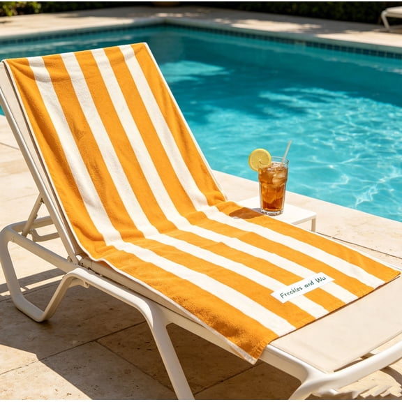 InsCrazy Sand Cloud Beach Towels 59x29.52in Summer Soft Absorbent Striped Fiber Machine Washable Quick Drying For Beach Bath Towels