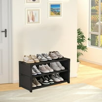 InsCrazy Shoe Rack Organizer for Kitchen Bathroom Office Living Room, Shoe Rack Simples Layer Dusts Proof Shoe Cabinet