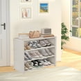 thumbnail image 1 of InsCrazy Shoe Rack Organizer for Kitchen Bathroom Office Living Room, Shoe Rack Simples Layer Dusts Proof Shoe Cabinet, 1 of 6