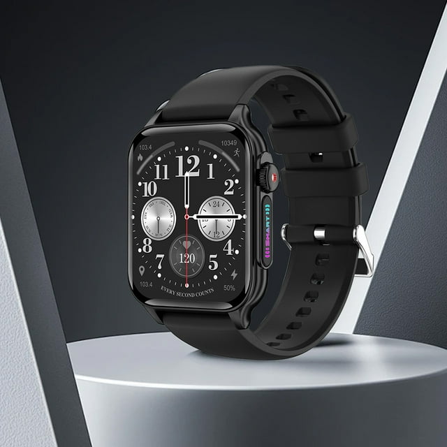 InsCrazy Smart Watch Stay Connected and Stay Active with Bluetooth Featuring Call Reminders Step Counter and IP67 Water Proof and Eight Types of Ambient Lights Sport Summer Savings