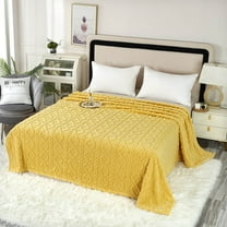InsCrazy Soft Queen Size Blanket All Season Warm 47.24x78.74in Double-sided Flannel Taffeta Blanket Comfort Conditioning Cover Blanket Nap Sofa Blanket 9 Colors Available