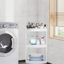 InsCrazy Storage Cart with Wheels Household Toilet Corner Storage Rack Bathroom Shelves Floor for Office, Living Room, Kitchen