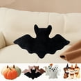 thumbnail image 1 of Halloween Throw Pillow Plush Decorative Pillows - Bat/Pumpkin/Ghost/Bear Shaped Cute Throw Pillows, Indoor Halloween Decoration Cushion for Sofa, Couch, Bed, Living Room Home Decor, 1 of 5