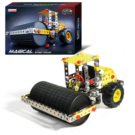 InsCrazy Toys for Kids Building Car Metal Model Kits STEM Building Toys Model Car Kits for Boys 8-12 Erector Set Car Metal Building Blocks for Kids Boys 8 9 10 11 12-16 Years Old