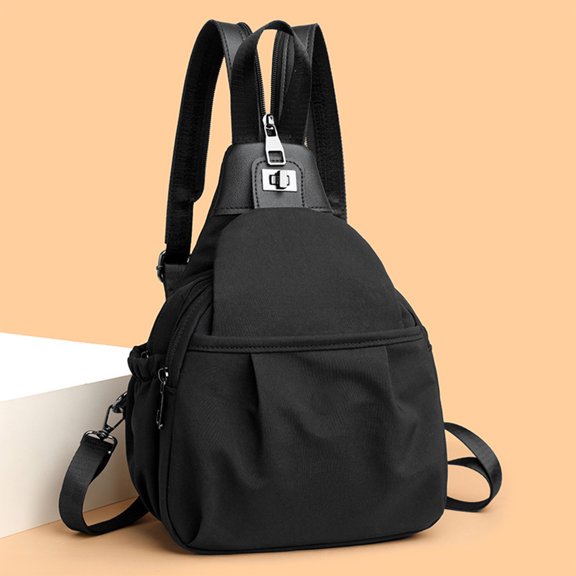 InsCrazy Travel Backpack for Women, Large Capacity Backpack Versatile Canvas Backpack Crossbody Shoulder Bag for Outdoor Sports