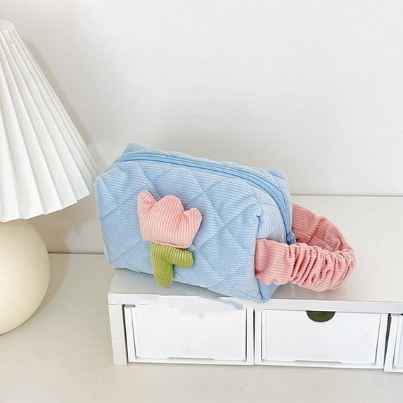 InsCrazy Travel Bag, Handheld Makeup Bag Travel Storage Bag Lipstick Storage Bag