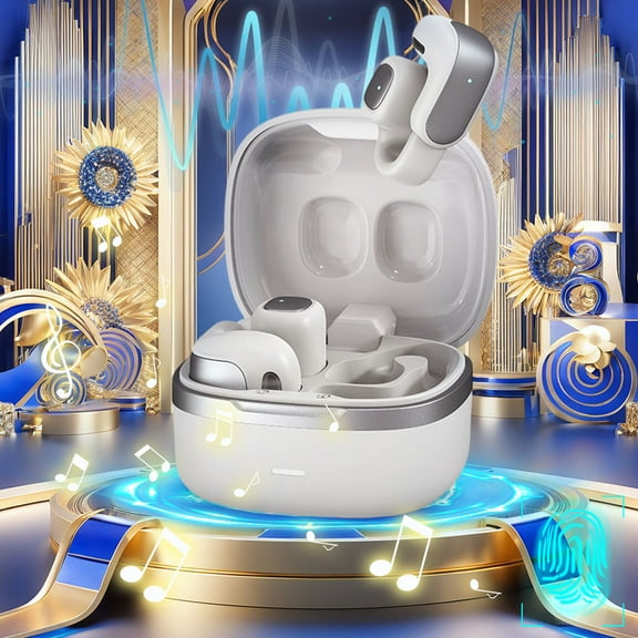 InsCrazy Wireless Headphones True Wireless Earbuds Wireless Bluetooth Earbuds with -ear Stereo Panoramic Stereo Sound Leather