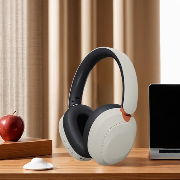 InsCrazy Wireless Over-Ear HeadphonesHead Mounted Wired and Wireless Double Mode Foldable Soft Headband Low Latency Noise Cancelling Earbuds