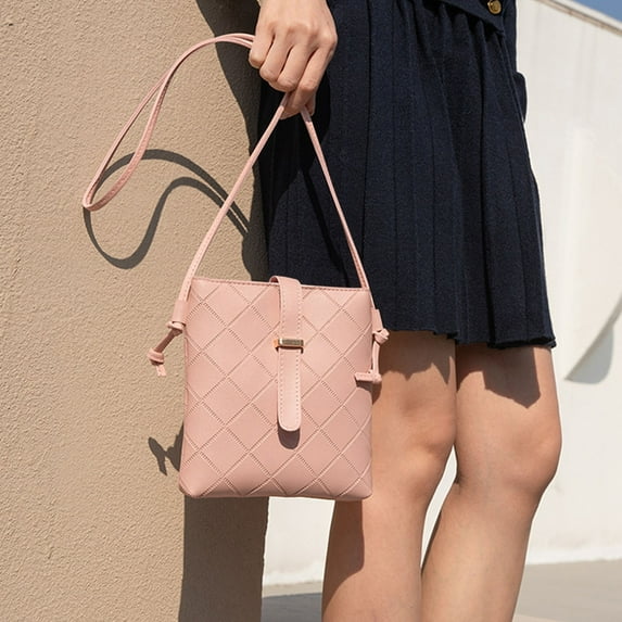 InsCrazy Womens Crossbody Shoulder Handbag, Leather Messenger Bag with Long Strap Cell Phone Wallet Purses