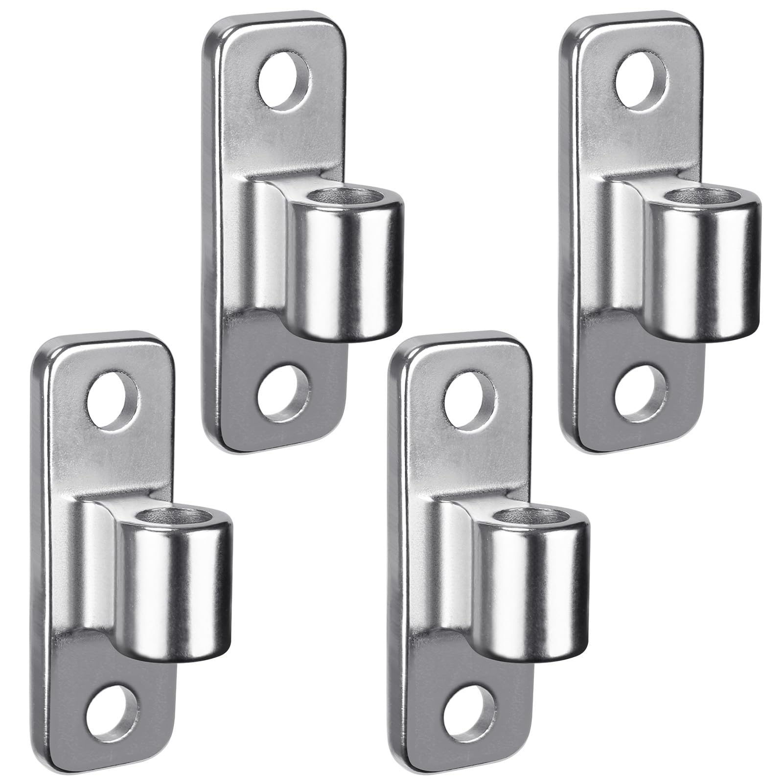 4pcs Chain Link Fence Gate Corner Brackets - For 1-3/8 Inch OD Pipe, Includes 12 Bolts