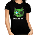 thumbnail image 1 of Insane Cat Shirt - Cat Mom Shirt - Cat Lady Women's Funny Graphic Tees - Cat Shirts for Women, 1 of 5