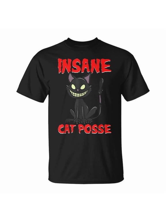 Insane Cats Posse Kitten Clown Horror Graphic T-Shirt All Size S-5XL