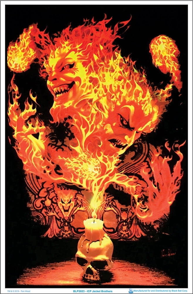 Insane Clown Posse ICP Jeckel Brothers Laminated Blacklight Poster