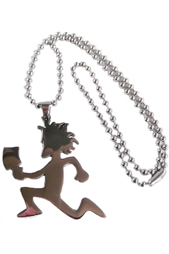 ICP Polished Stainless Hatchetman Pendant on 18" Chain