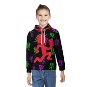 Insane Clown Posse ICP Youth Hoodie Warm Long Sleeved Sweatshirt Tops Soft Sweater Pullover Hooded Jackets Blouse S