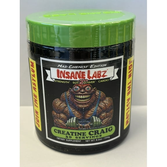 Insane Labz Creatine Craig Fruit Punch 30 Servings