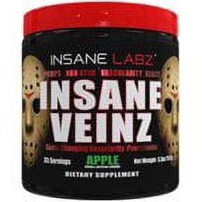 Insane Labz Insane Veinz Pre Workout Powder, Apple, 35 Servings